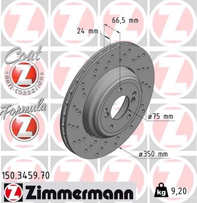 Brzdový kotouč ZIMMERMANN 150.3459.70