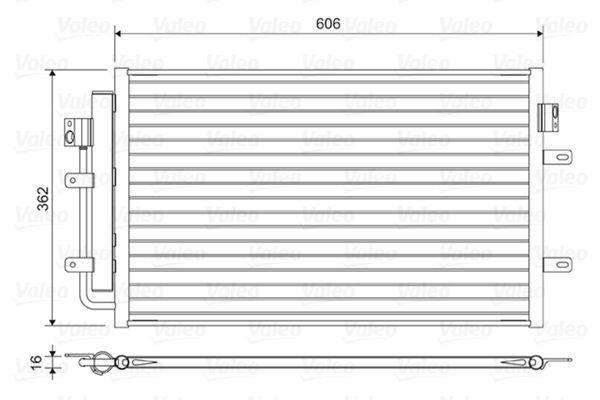 Condensor, airconditioning VALEO 822551