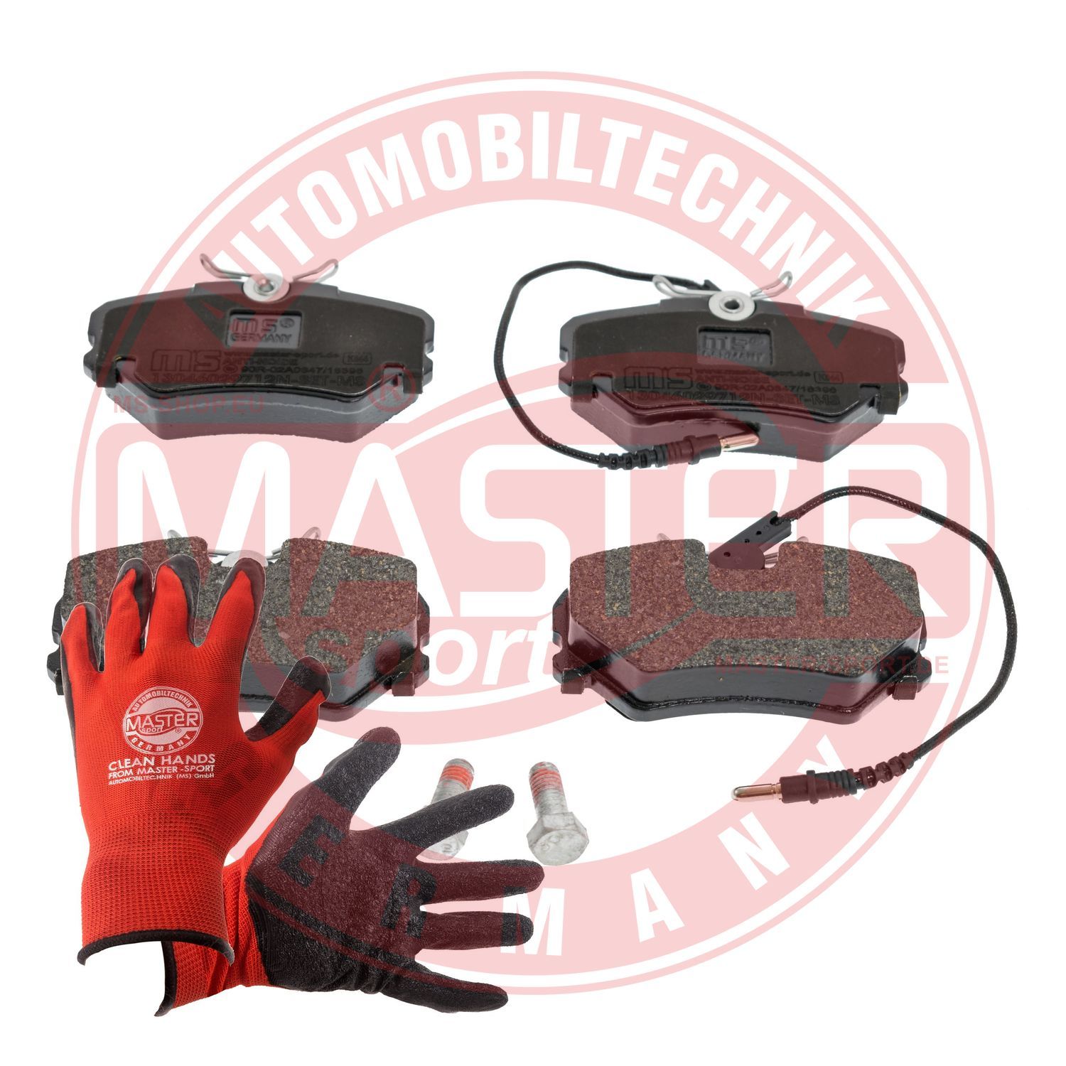 Zestaw klocków hamulcowych, hamulce tarczowe MASTER-SPORT GERMANY 13046029712N-SET-MSP