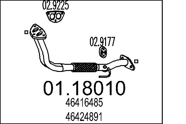 Racord evacuare MTS 01.18010
