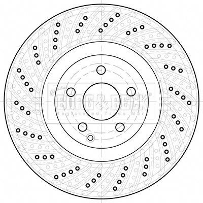 Tarcza hamulcowa BORG & BECK BBD5953S