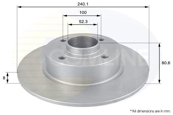 Tarcza hamulcowa COMLINE ADC1555