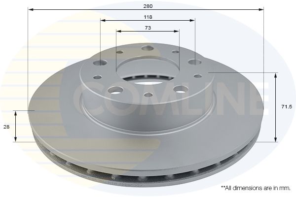 Tarcza hamulcowa COMLINE ADC2834V
