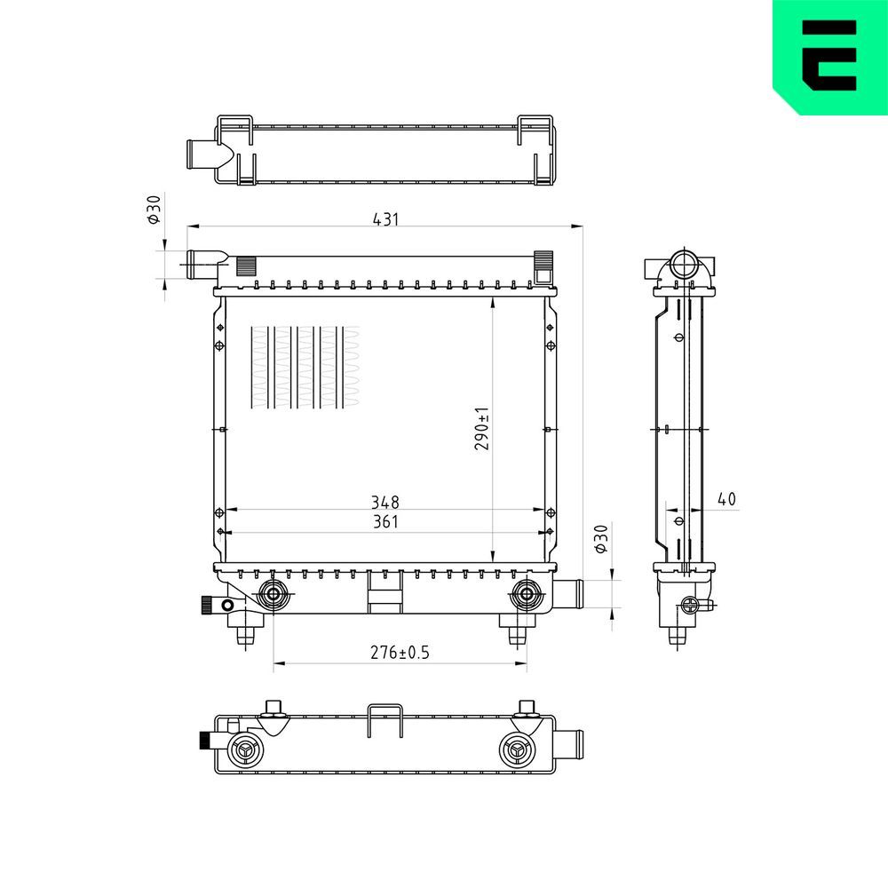 Radiator, racire motor ERA 673353