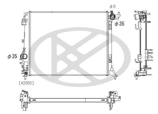 Radiator, racire motor KOYORAD PL493517