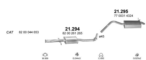 Układ wydechowy POLMO POLMO99367