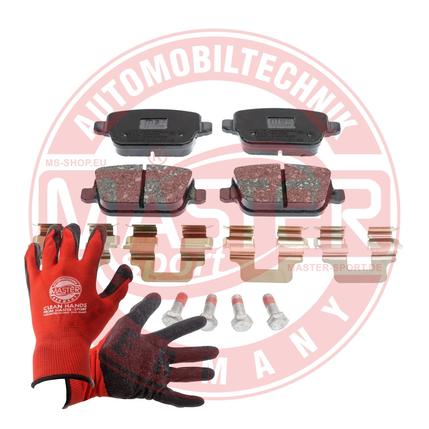 Zestaw klocków hamulcowych, hamulce tarczowe MASTER-SPORT GERMANY 13046027232N-SET-MSP