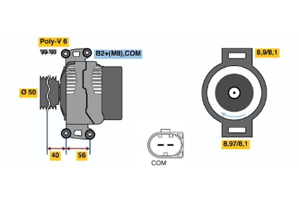 Alternator BOSCH 0 121 715 006