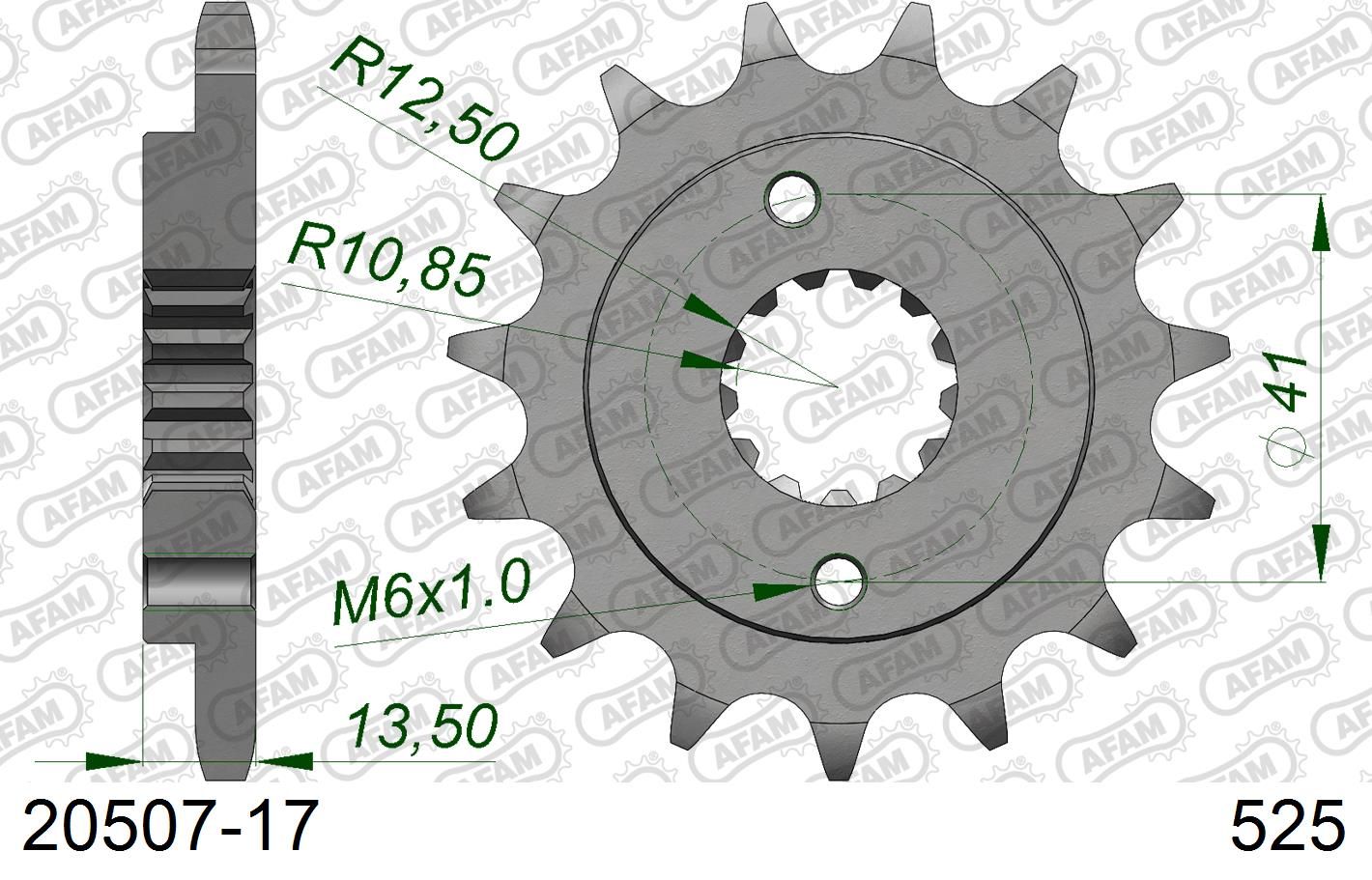 Roata dintata AFAM 20507-17