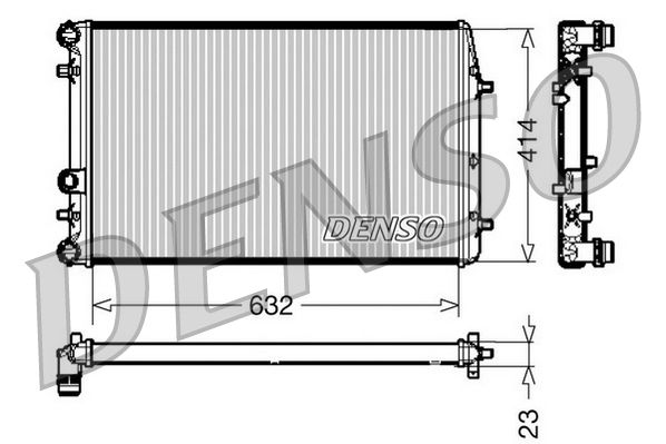 Chłodnica, układ chłodzenia silnika DENSO DRM27005