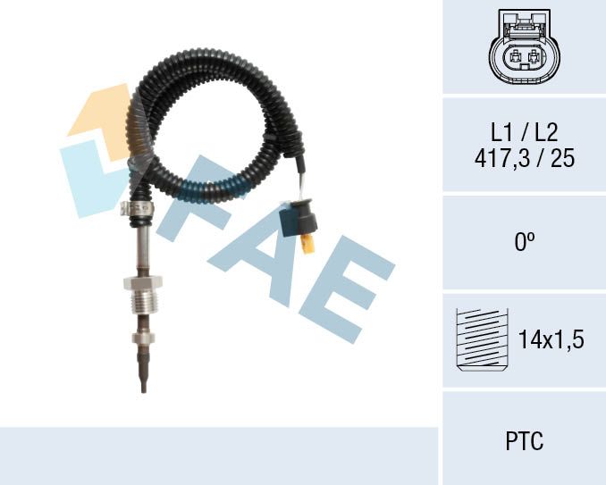 czujnik, temperatura spalin FAE 68112