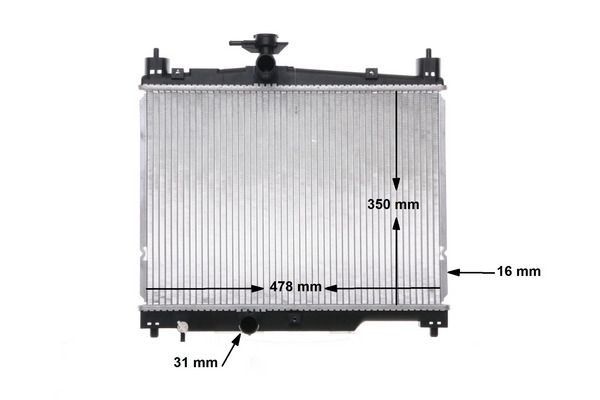 Levně Chladič, chlazení motoru MAHLE CR 539 000S