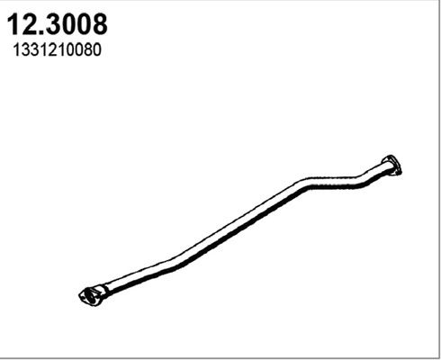 Rura wydechowa ASSO 12.3008