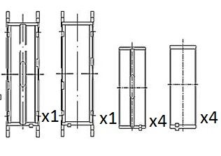 Lożisko kľukového hriadeľa FAI AUTOPARTS BM1055-STD