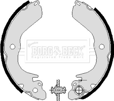 Zestaw szczęk hamulcowych BORG & BECK BBS6228