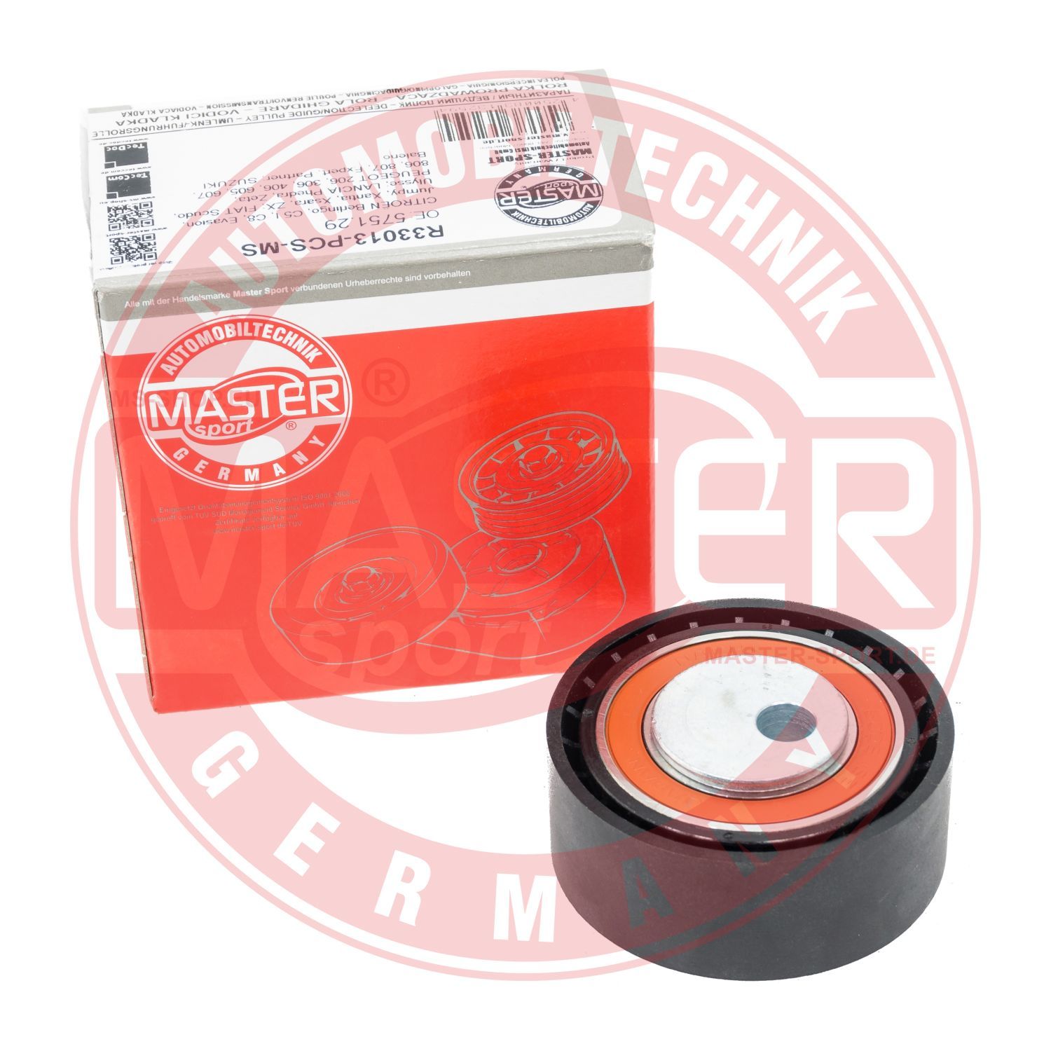 Rolka napinacza, pasek klinowy wielorowkowy MASTER-SPORT GERMANY R33013-PCS-MS