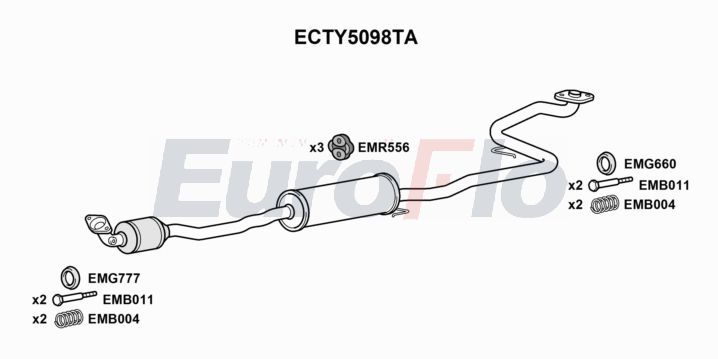 Katalizator EUROFLO 174100Y770