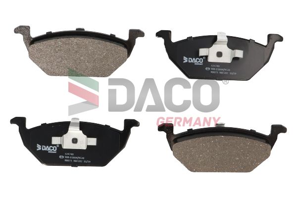 Zestaw klocków hamulcowych, hamulce tarczowe DACO GERMANY 324740