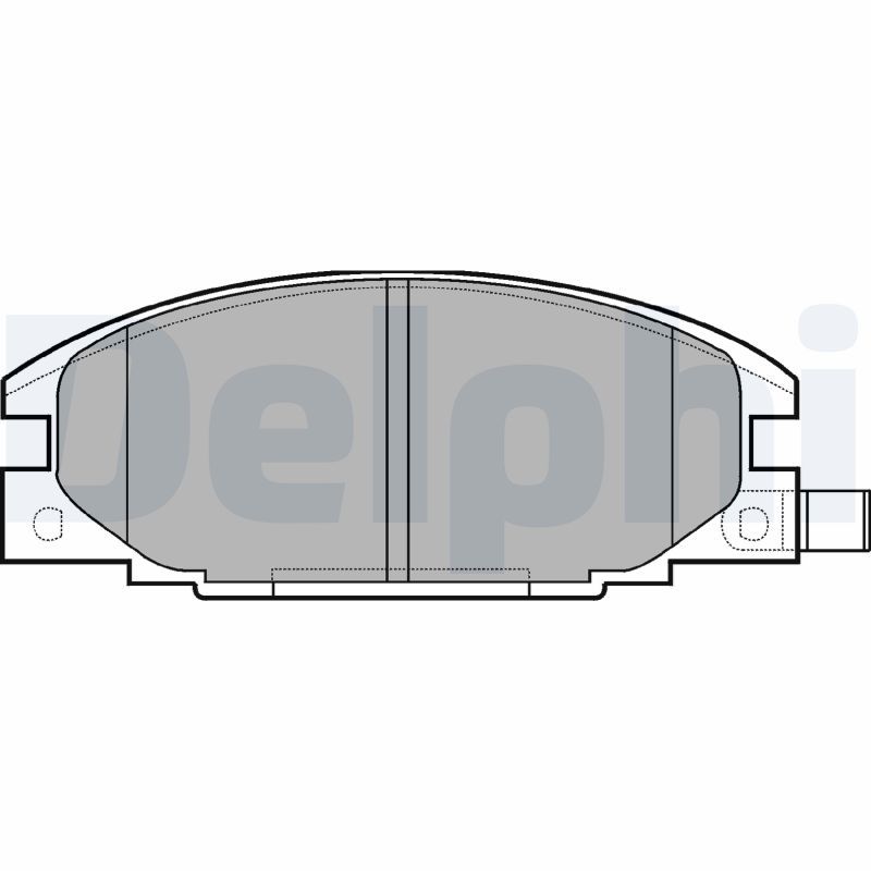Sada brzdových platničiek kotúčovej brzdy DELPHI LP629