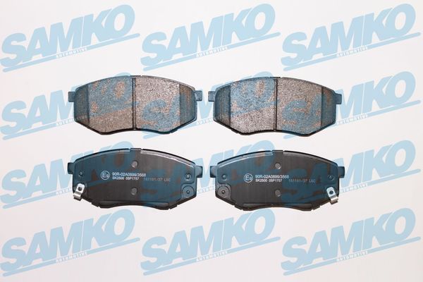 Sada brzdových destiček, kotoučová brzda SAMKO 5SP1757