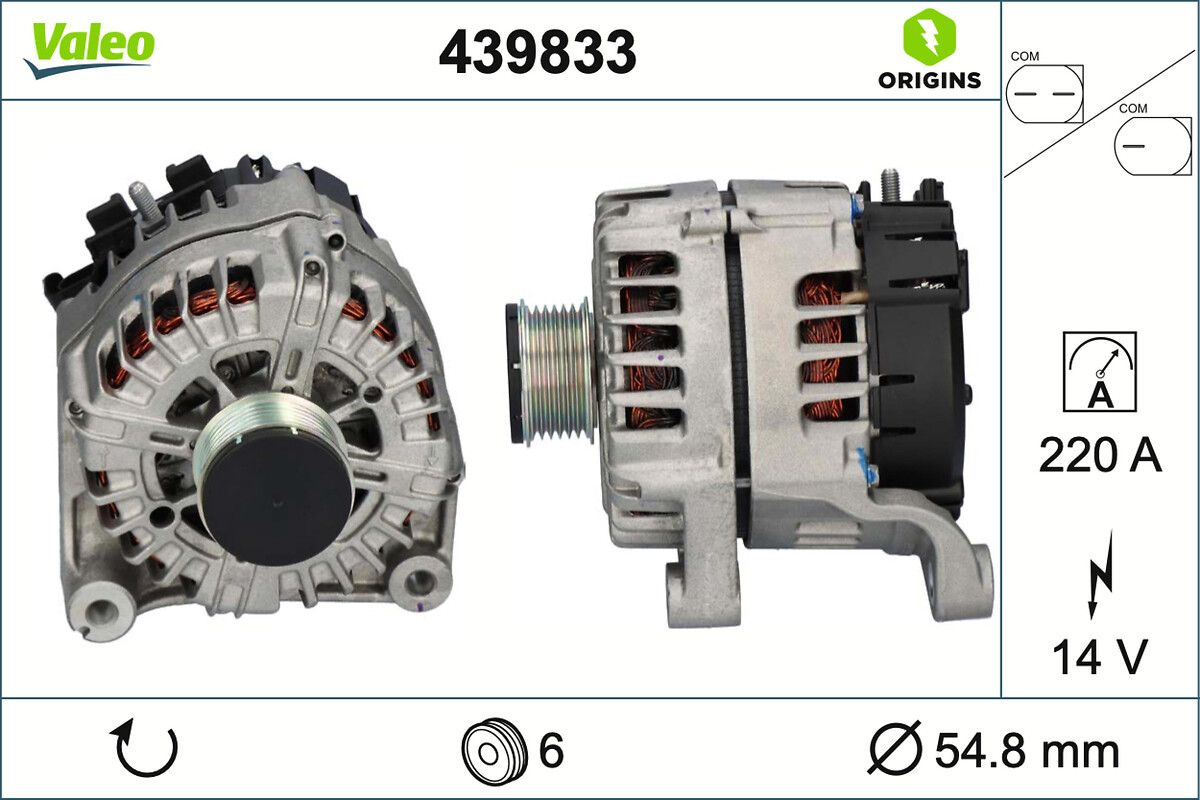 Generator / Alternator VALEO 439833