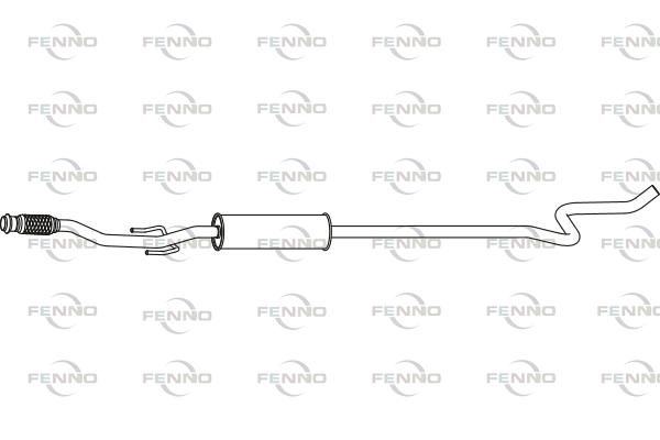 Tłumik środkowy FENNO P17054
