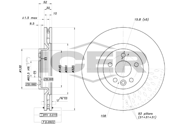 Tarcza hamulcowa ICER 78BD7343-1
