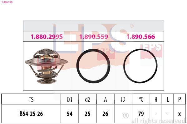Termostat, chladivo EPS 1.880.299