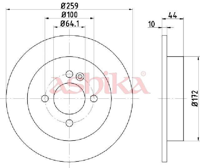 Disc frana ASHIKA 61-00-0132