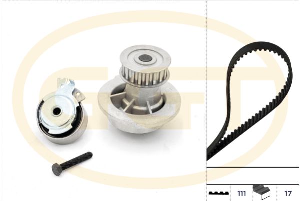 Set pompa apa + curea dintata GGT KPA20025