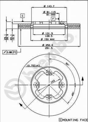 Tarcza hamulcowa AP 24184