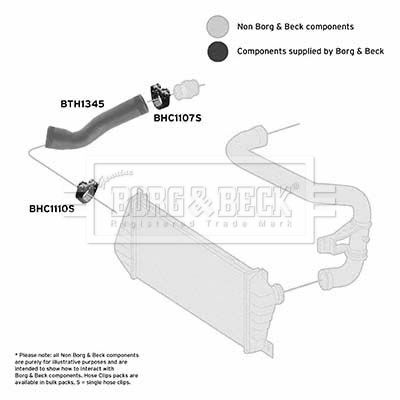 Przewód powietrza doładowującego BORG & BECK BTH1345