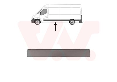Listwa ozdobna / ochronna, sciana boczna VAN WEZEL 3799423