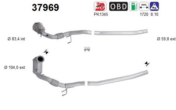 Katalizator AS 5Q0254500KX