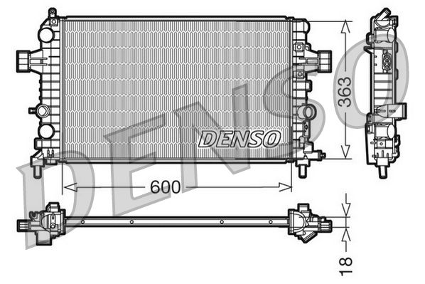 Chladič motora DENSO DRM20103