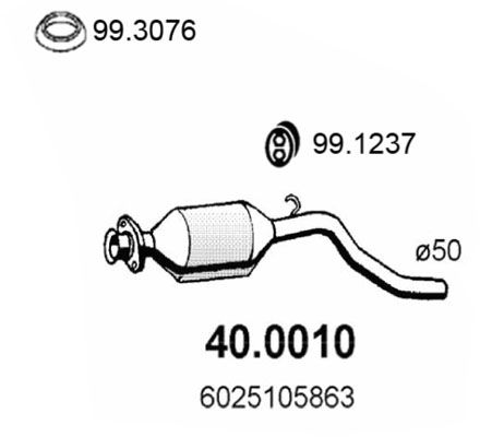 Katalizator ASSO 40.0010