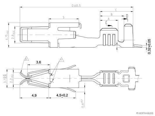 Levně Lem spony HERTH+BUSS ELPARTS 50253316