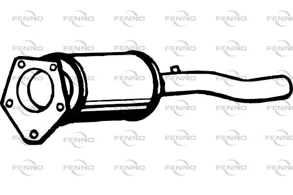 Filtr sadzy / filtr cząstek stałych, układ wydechowy FENNO 7M3254800C