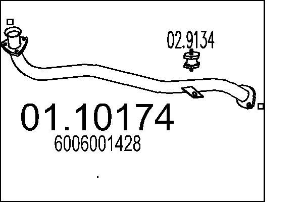 Rura wydechowa MTS 01.10174