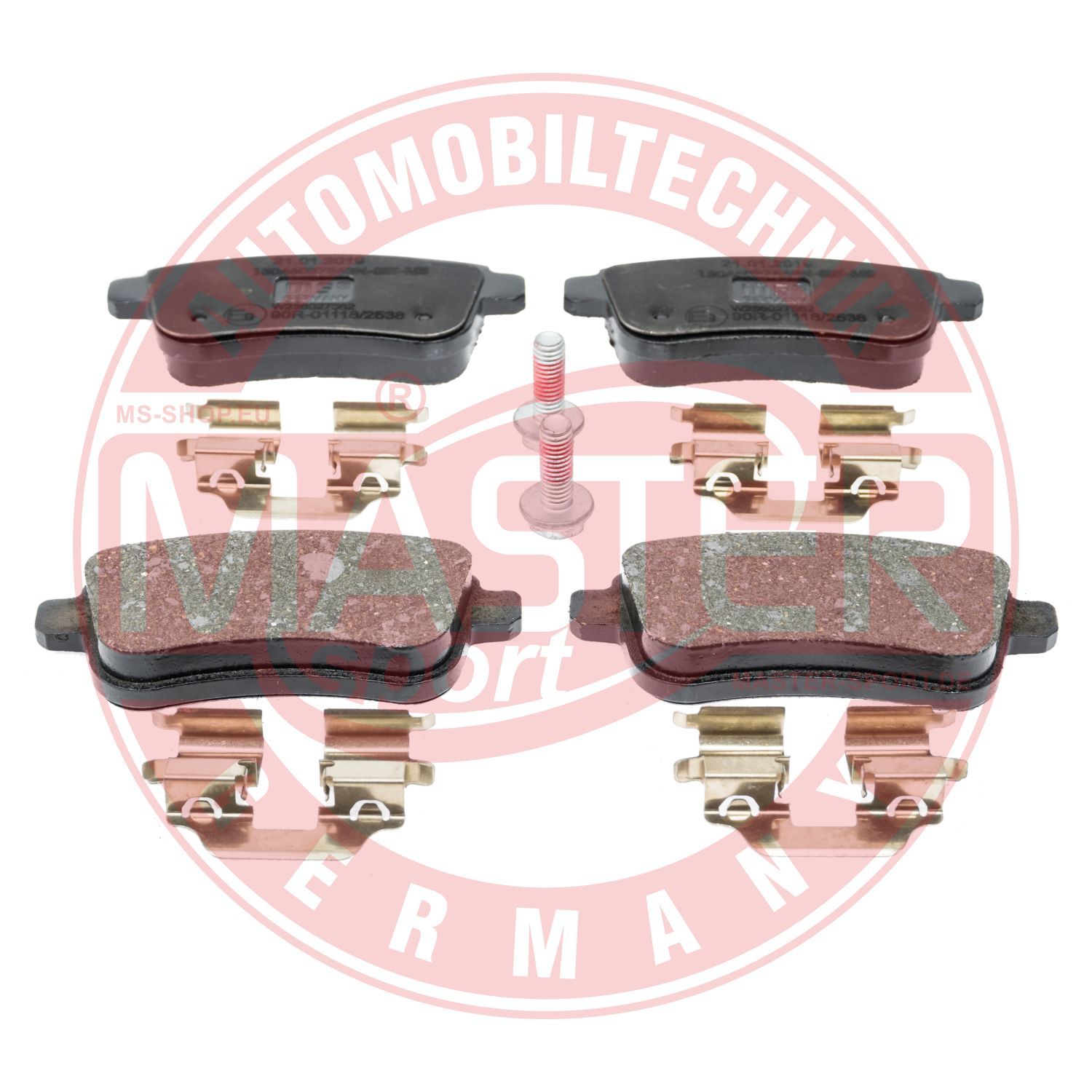 Zestaw klocków hamulcowych, hamulce tarczowe MASTER-SPORT GERMANY 13046027562N-SET-MS