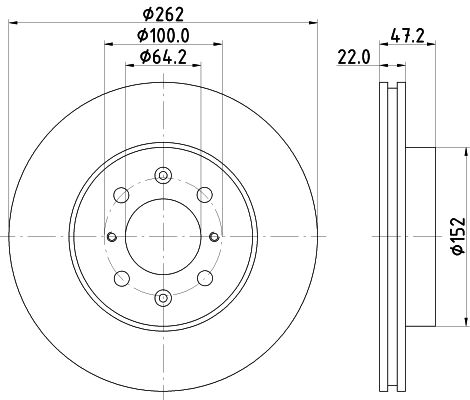 Tarcza hamulcowa MINTEX MDC708