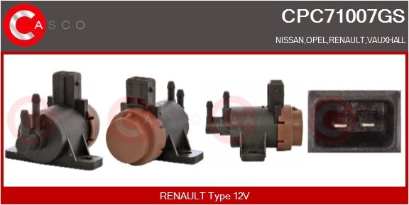 Měnič tlaku, výfukový systém CASCO CPC71007GS