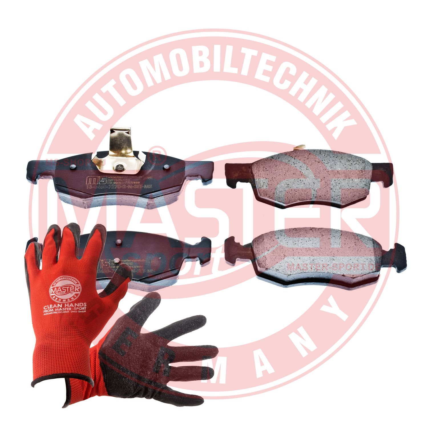 Zestaw klocków hamulcowych, hamulce tarczowe MASTER-SPORT GERMANY 13046072702N-SET-MSP