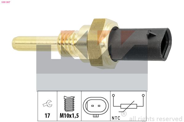 Czujnik, temperatura płynu chłodzącego KW 530 397