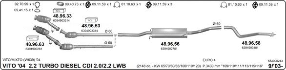 Układ wydechowy IMASAF 553000243