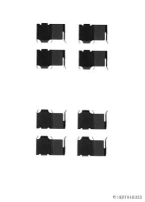 Zestaw akcesoriów, klocki hamulcowe HERTH+BUSS JAKOPARTS J3663002