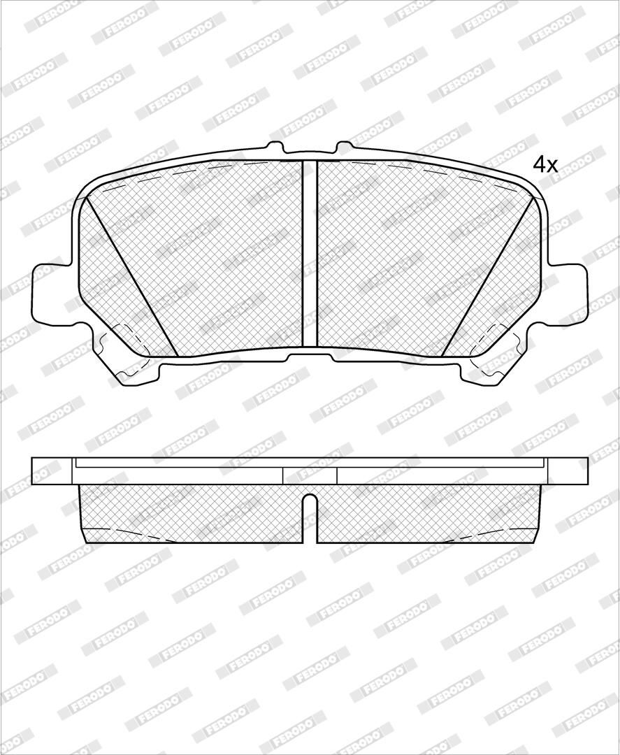 set placute frana,frana disc FERODO PREMIER ECO FRICTION FDB5415
