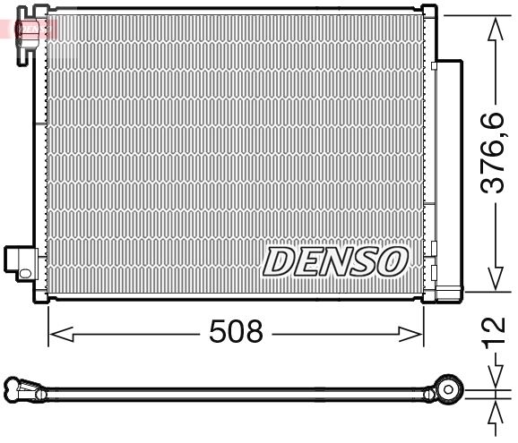 Kondenzátor klimatizácie DENSO DCN23052