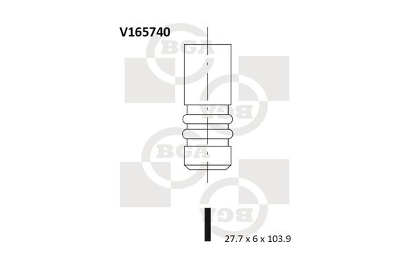 Sací ventil BGA V165740