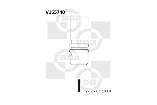 Zawór dolotowy BGA V165740